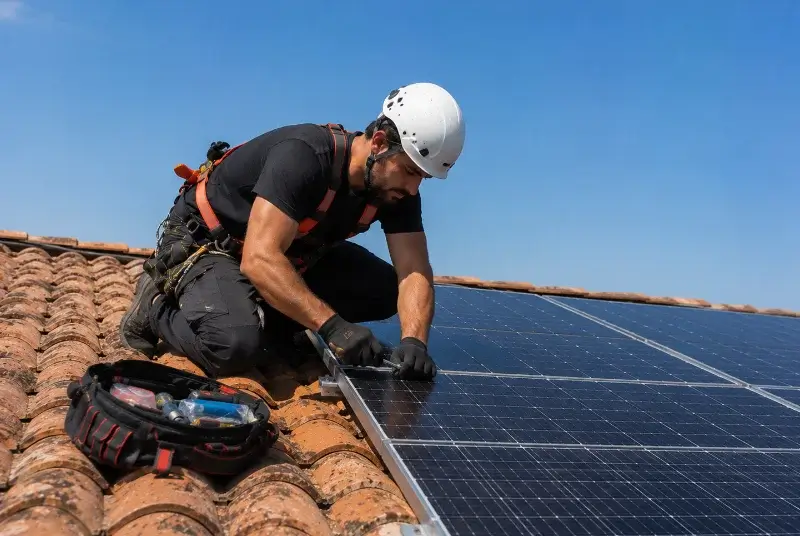 Maintenance et monitoring de panneaux solaires à Sion-les-Mines