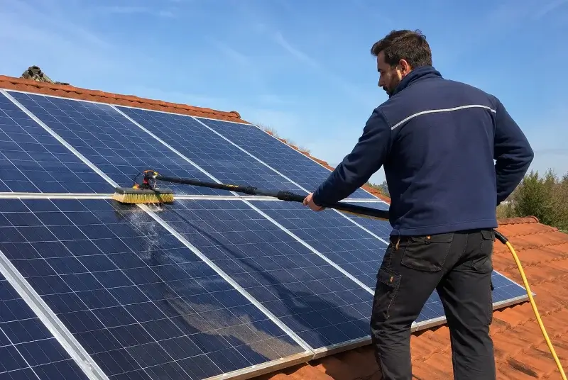 Nettoyage et entretien de panneaux solaires à Sion-les-Mines